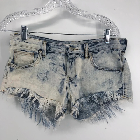 frayed cut offs distressed jean shorts 26 - Picture 1 of 5